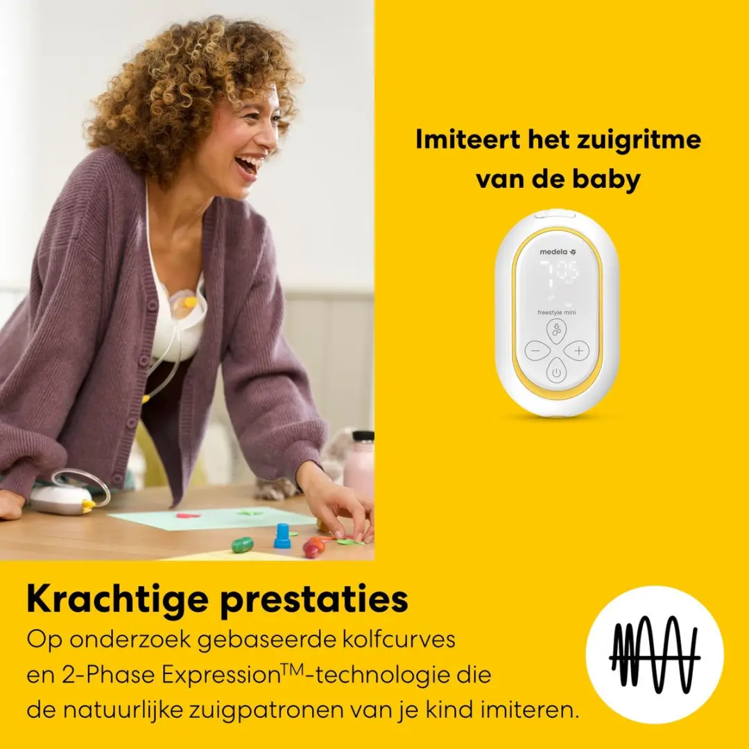 Medela Freestyle Mini Handsfree Borstkolf - Transparant - afbeelding 6 van 6