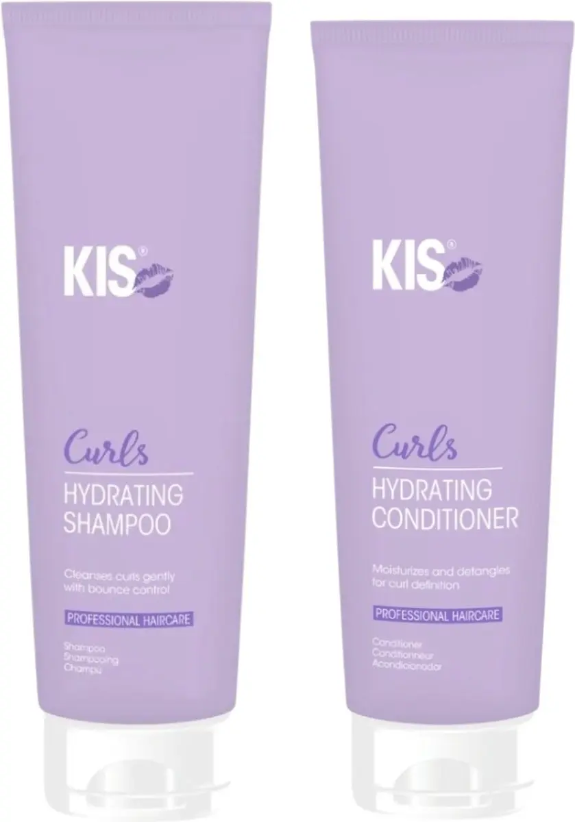 KIS Curls Hydraterende Shampoo & Conditioner Duo 550ml