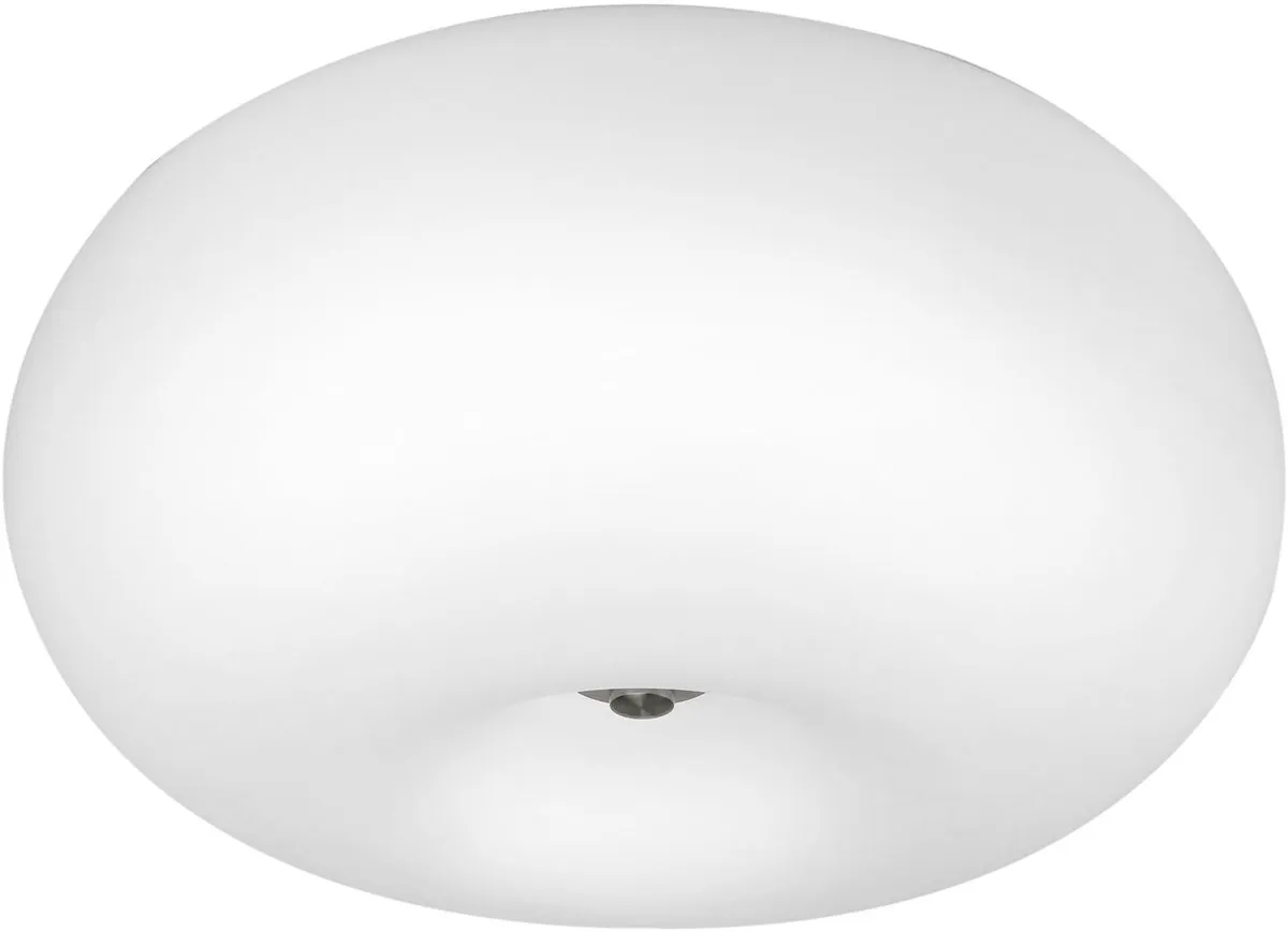 Eglo Optica Plafondlamp Ø35cm Nikkel-Mat Wit