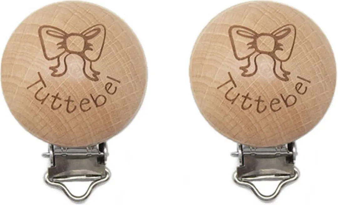 Durable Houten Speenclips 2 Stuks