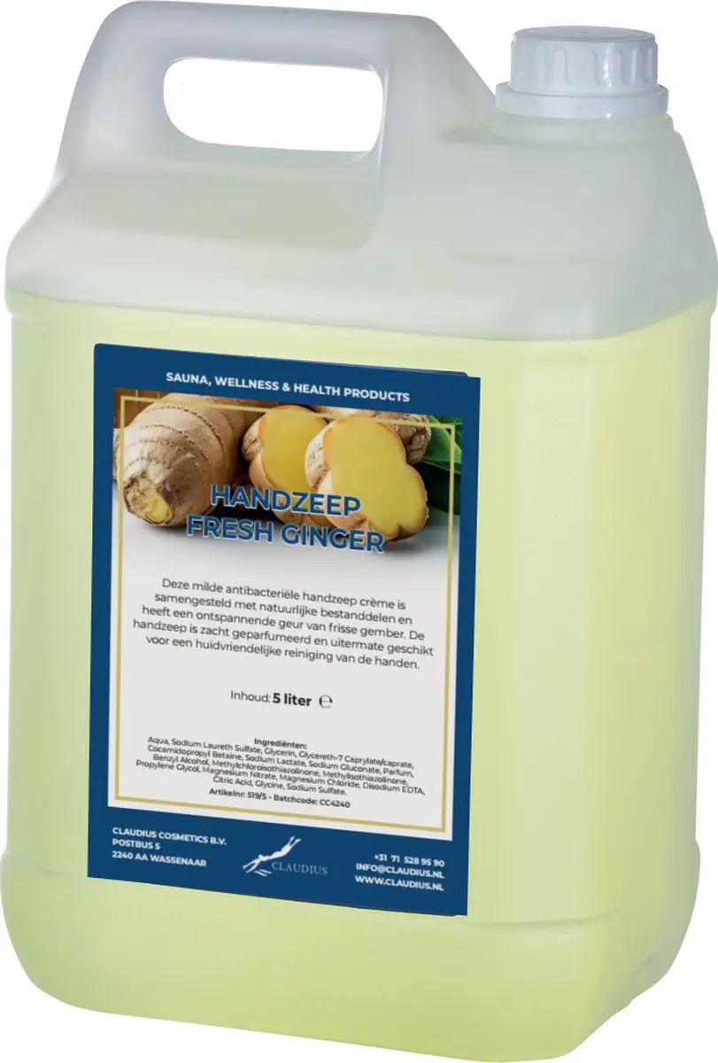 Splashbox Cosmetics Handzeep Fresh Ginger 5L