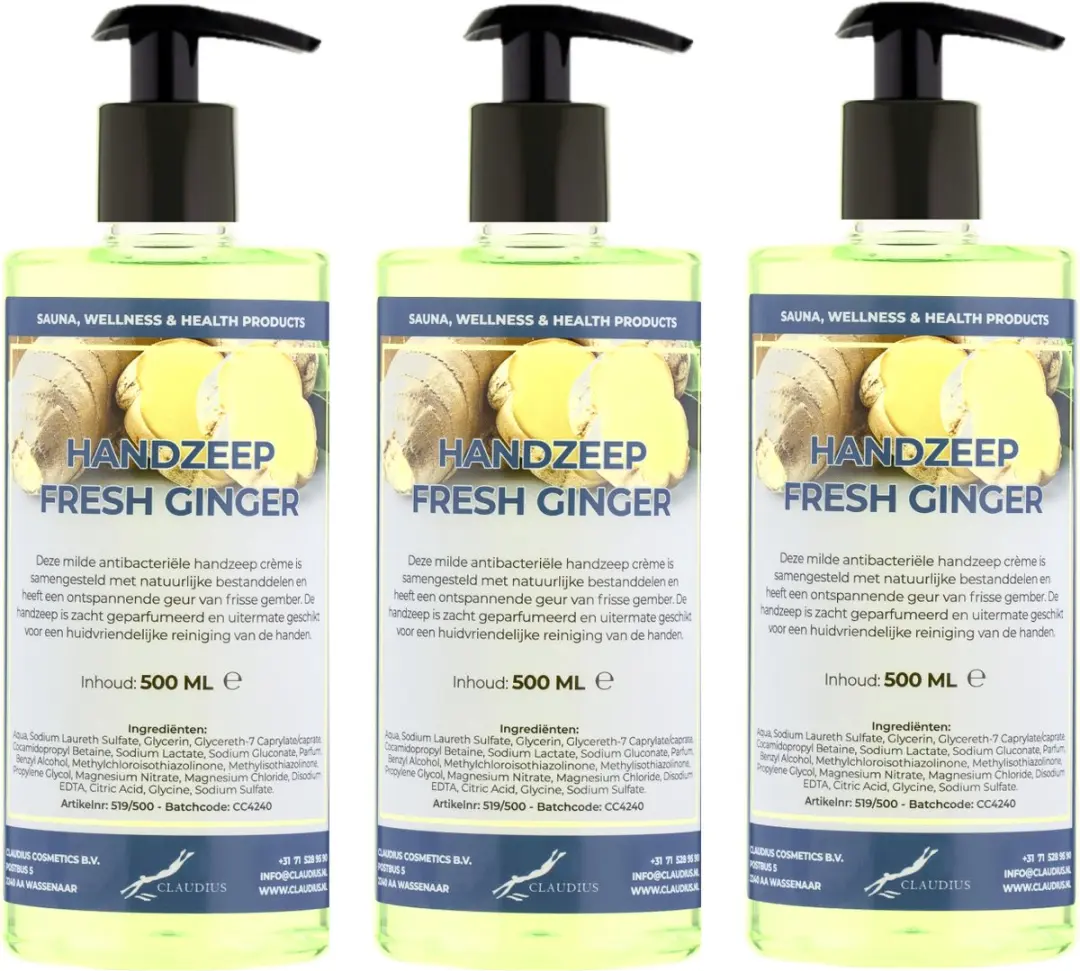 Splashbox Cosmetics Handzeep Fresh Ginger 2500ml