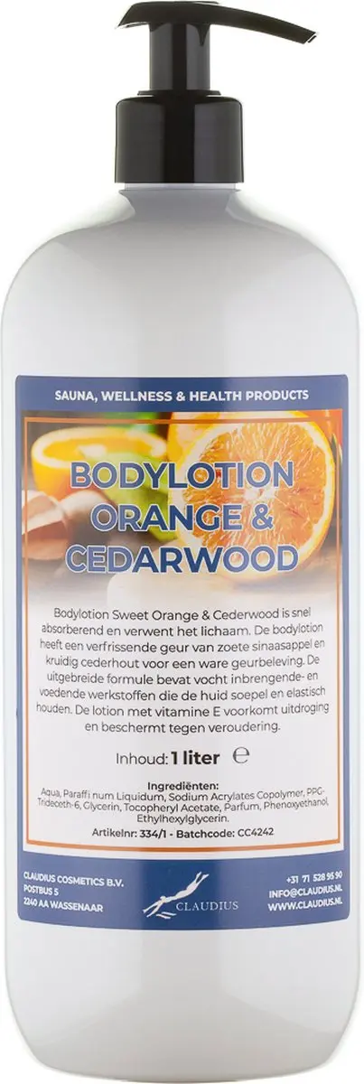 Splashbox Cosmetics Sweet Orange & Cedarwood Bodylotion 1L