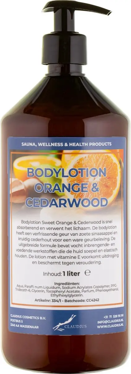 Splashbox Cosmetics Sweet Orange & Cedarwood Bodylotion 1L