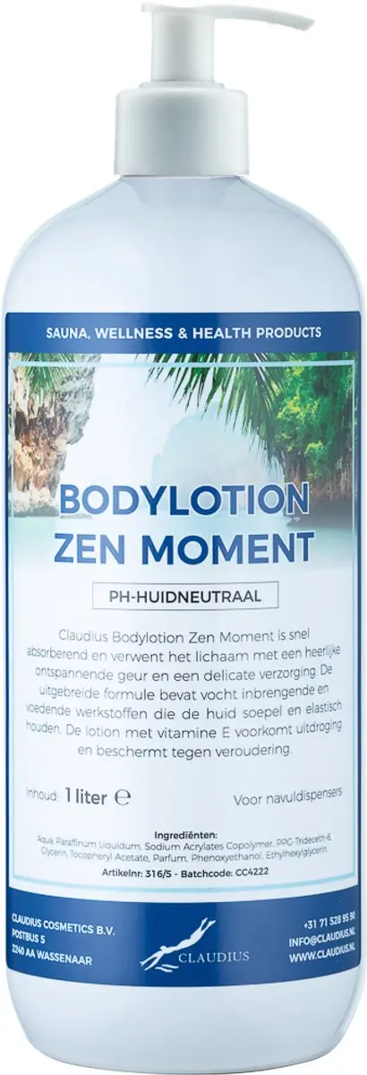 Splashbox Cosmetics Bodylotion Zen Moment 1L - Witte pomp