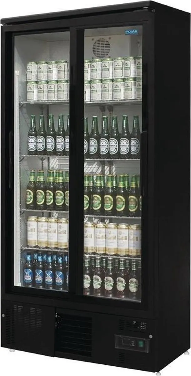 Polar Rechtopstaande Bardisplay 8 Plateaus - Zwart