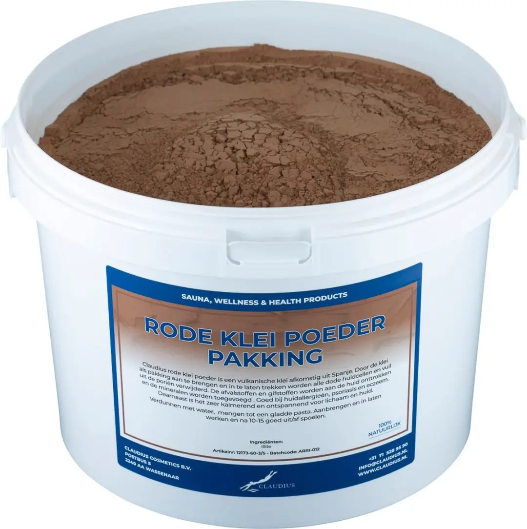 Splashbox Cosmetics Rode Klei Poeder 10 kg