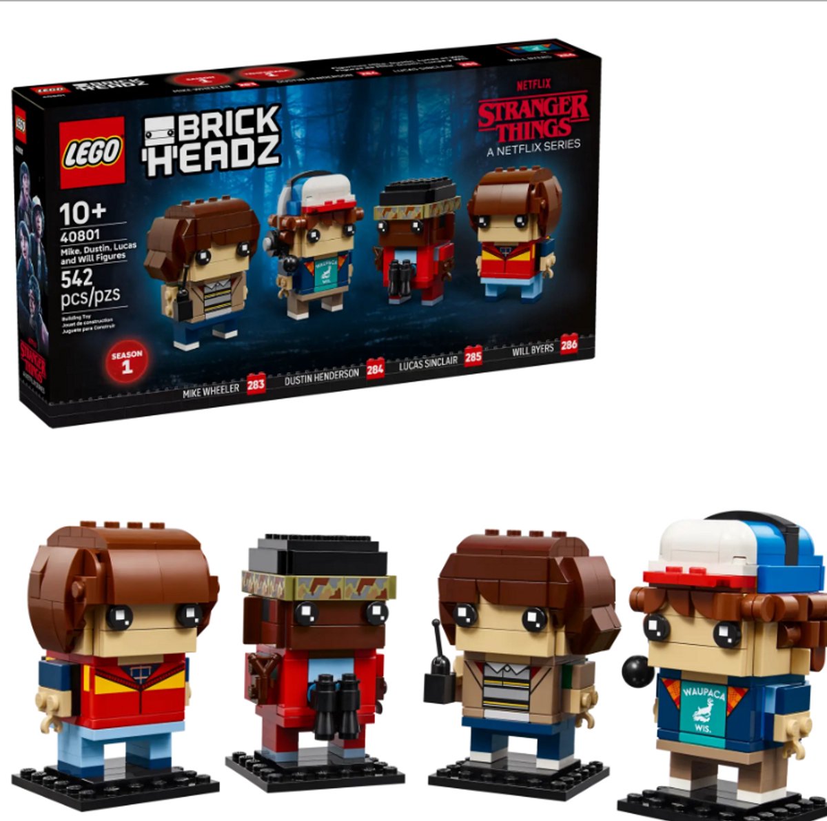 Lego BrickHeadz 40801 Mike, Dustin, Lucas en Will figuren (40801)