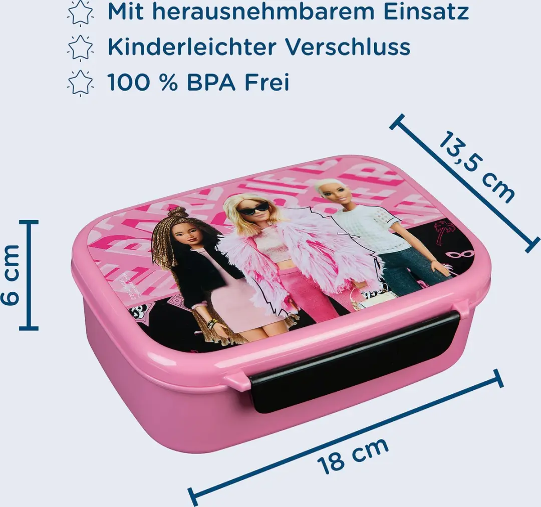 Barbie Lunchbox - Meerkleurig