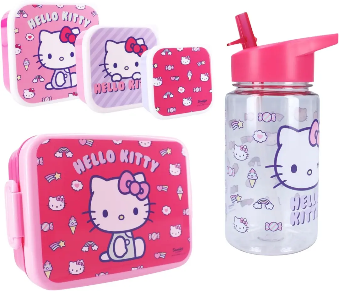 Hello Kitty Lunchset - Roze