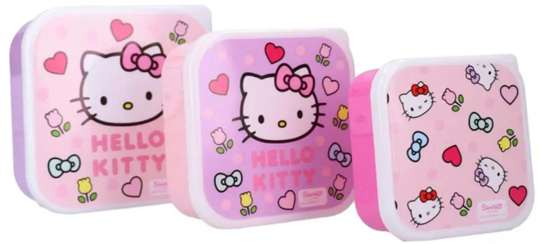 Hello Kitty Lunchset - Roze