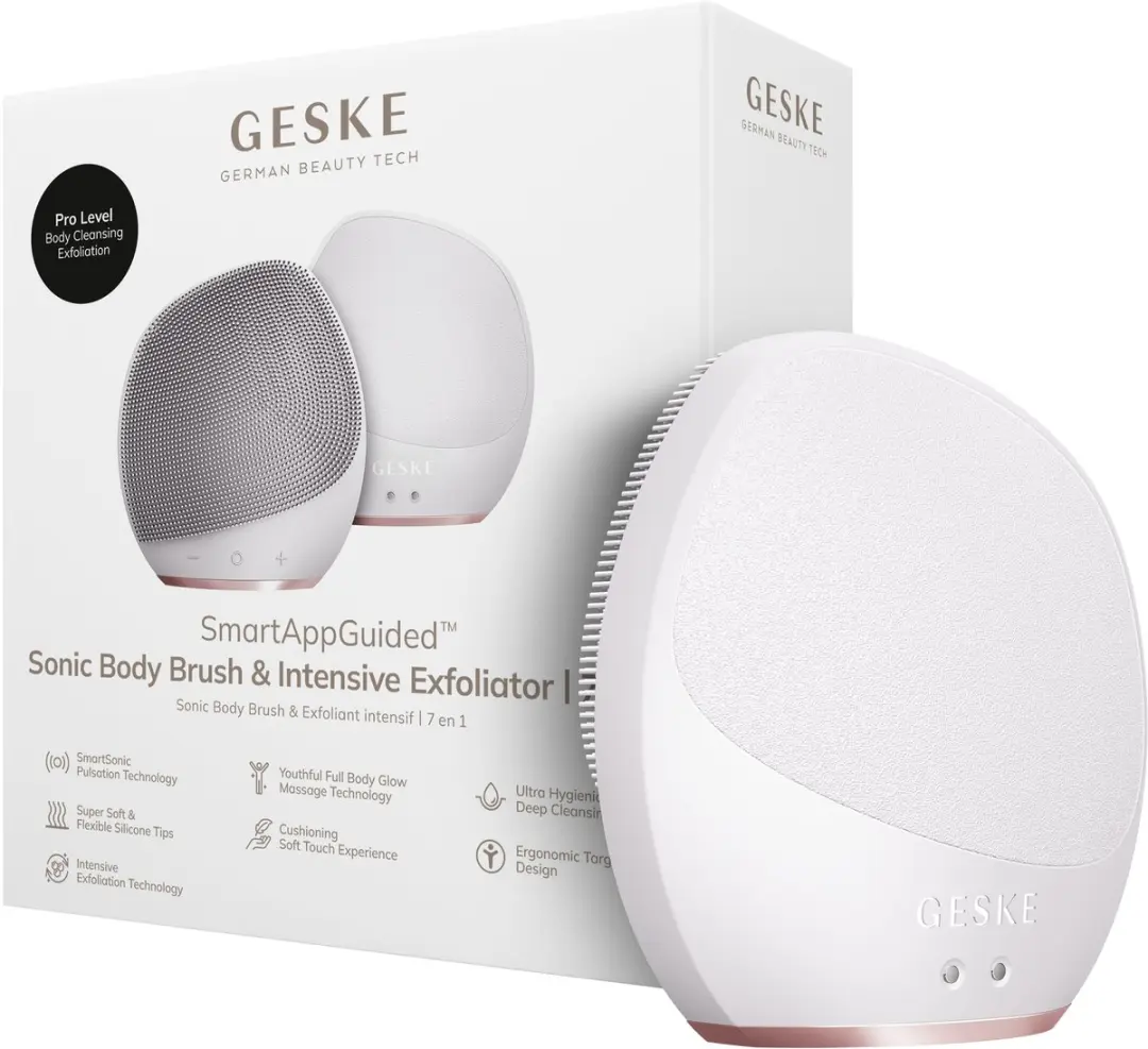 GESKE Sonic Body Brush White - Elektrische lichaamsborstel 7-in-1