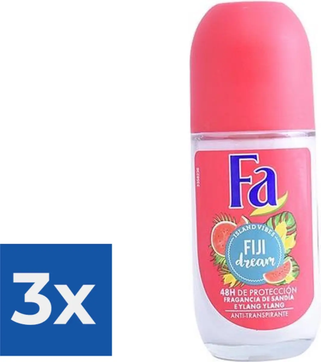 Fa Deo Roll-on Women Fiji Dream 50ml - 3 Stuks