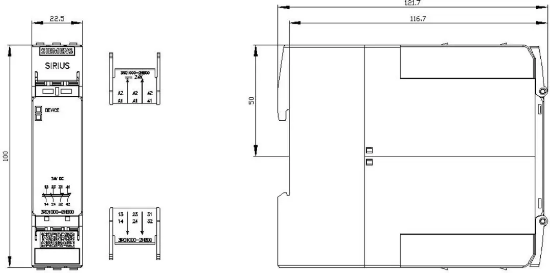 Siemens 3SU1510-0AA10-0AA0 Houder - 5 Stuks