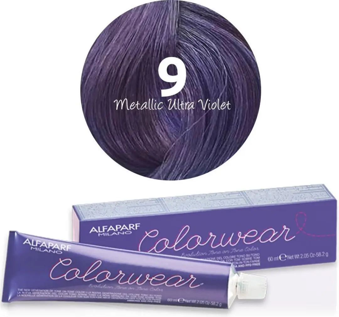 ALFAPARF Color Wear 9 Metallic Ultra Violet 60ml - Paars