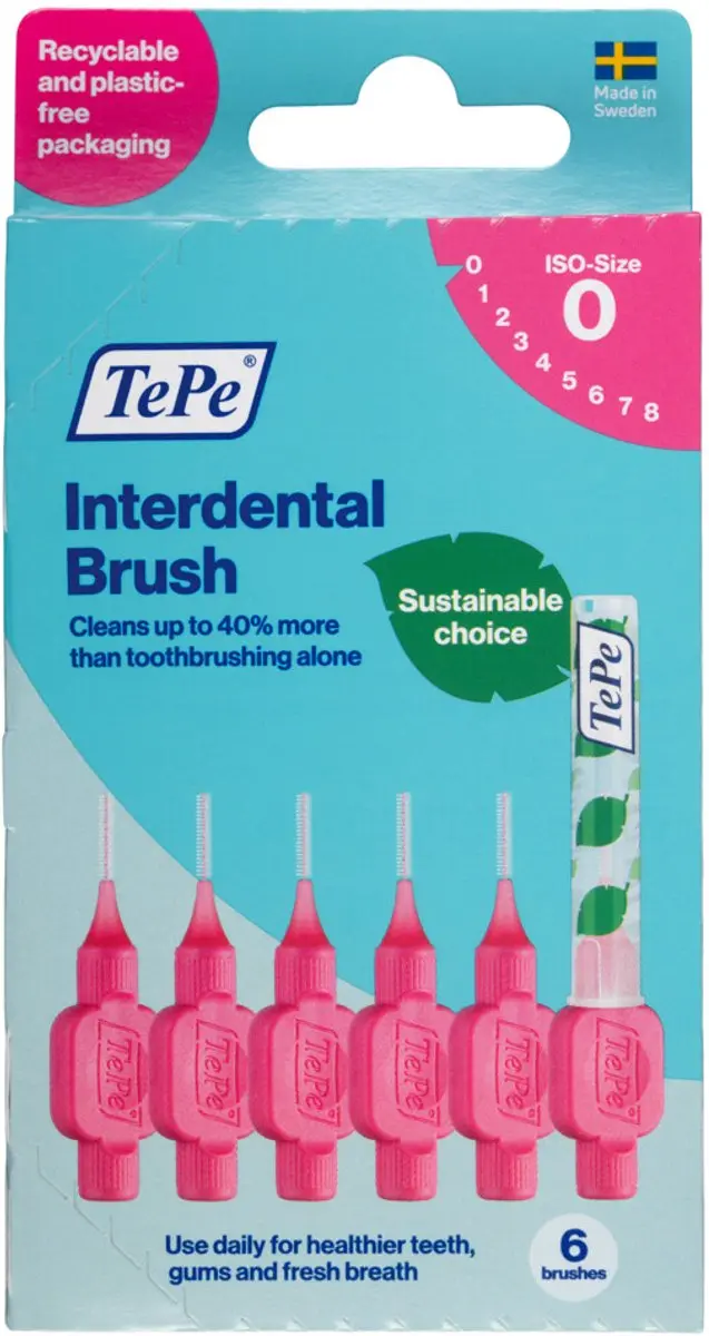 TePe Interdentale Ragers Original 0,4mm Roze