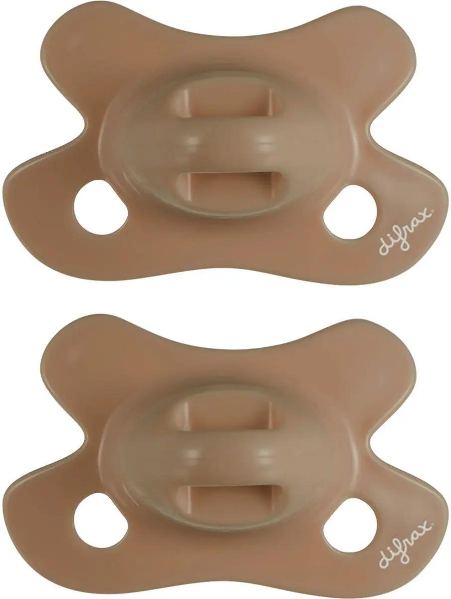 Difrax Natural Fopspeen Newborn Lichtbruin