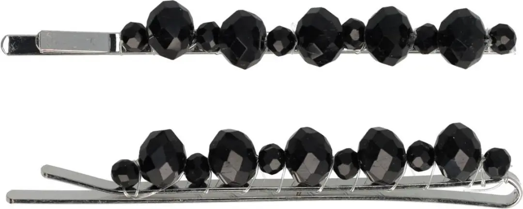 Haarsoires Schuifspeldjes 7cm Zwart - Set van 2