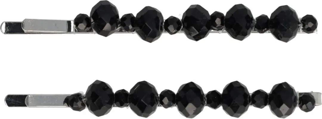 Haarsoires Schuifspeldjes 7cm Zwart