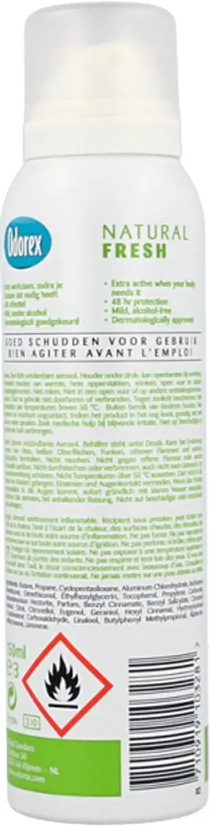 Odorex Natural Fresh Deodorant Spray 150ml