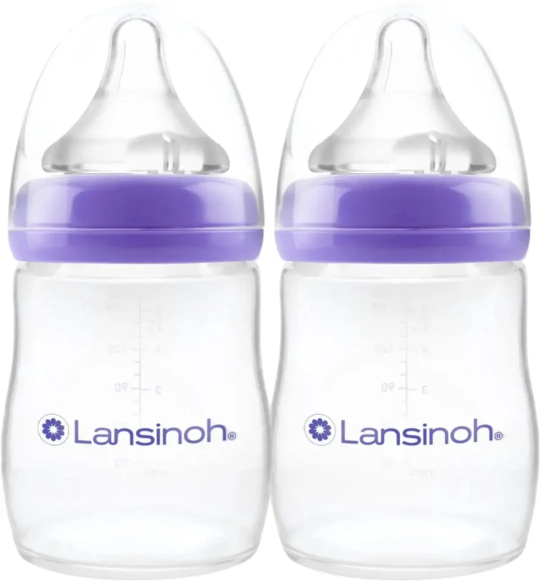 Lansinoh Babyfles NaturalWave Speen 2x160ml - Transparant