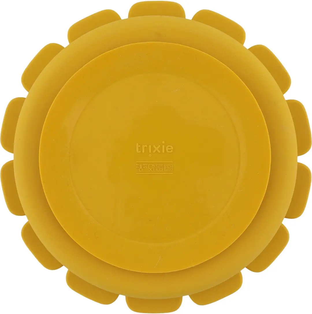 Trixie Kinderbord Mr. Lion Siliconen Zuignapbord - Geel