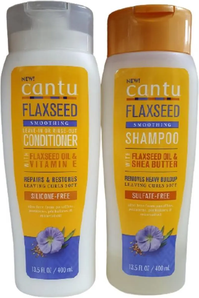 Cantu Flaxseed Shampoo & Conditioner Set 800ml