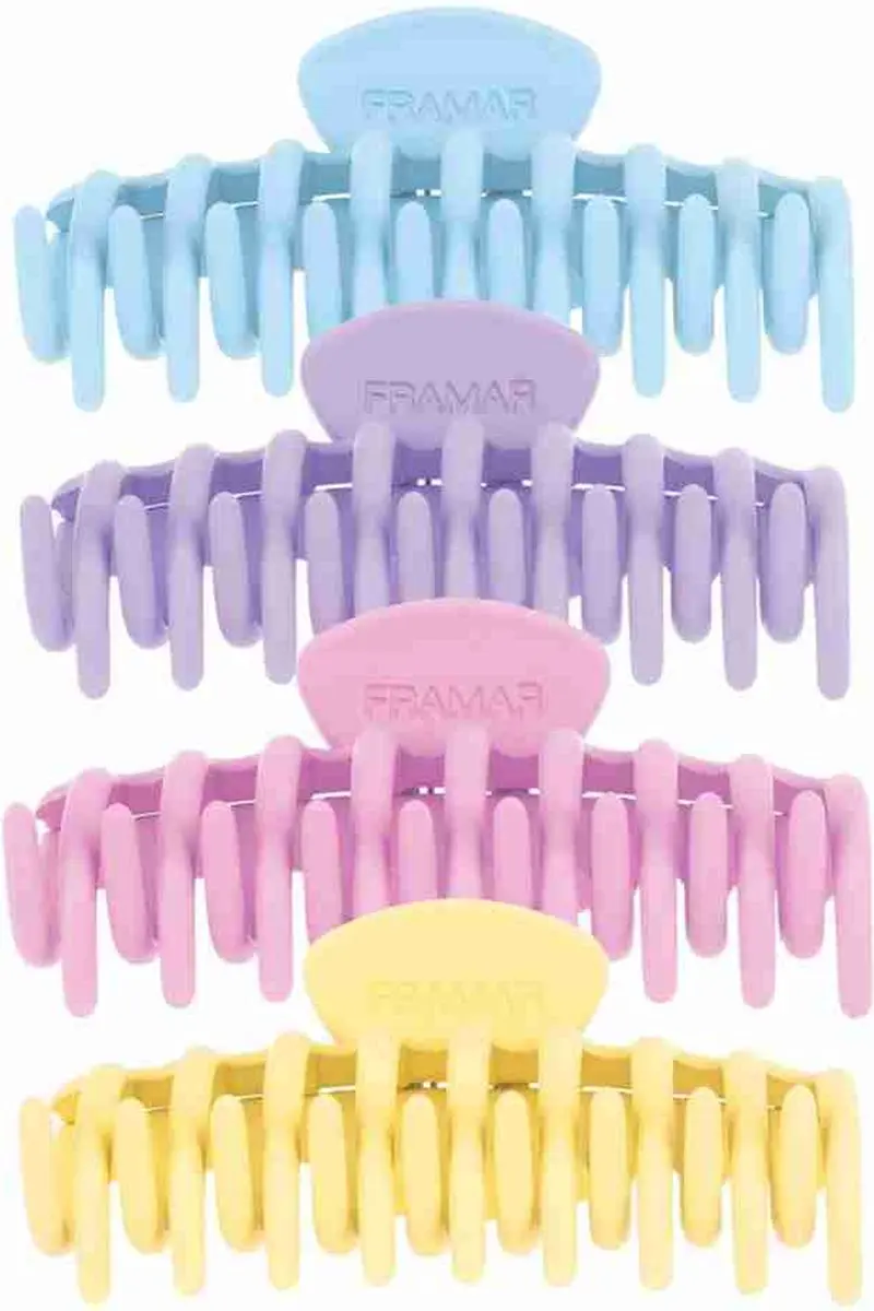 Framar Claw Clips Haarklemmen - Pastel - 4 Stuks