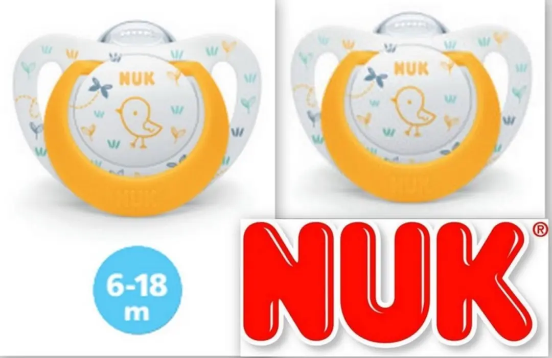 NUK Expert Gele Siliconen Fopspenen 6-18 Maanden