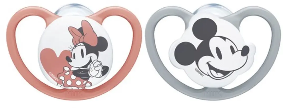 NUK Space Disney Baby Fopspenen - 2 Stuks - Meerkleurig