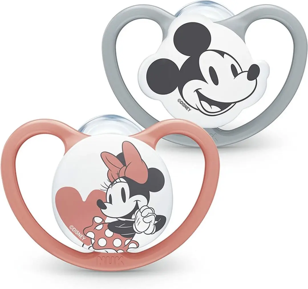 NUK Space Disney Baby Fopspenen - 2 Stuks - Meerkleurig