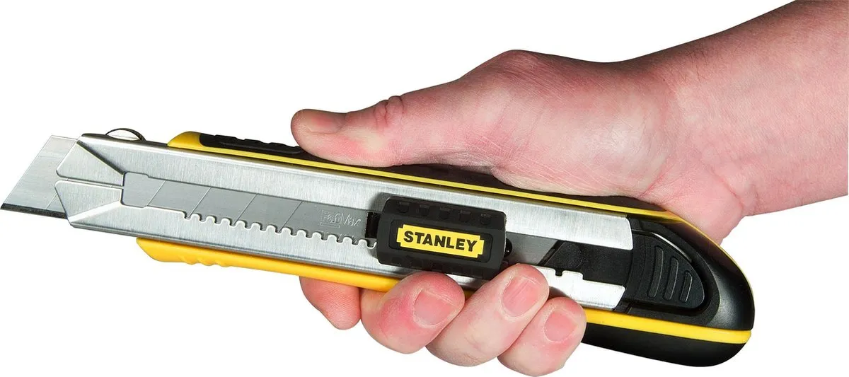 Stanley FatMax Afbreekmes 25mm - 4 Mesjes - Zwart/Geel