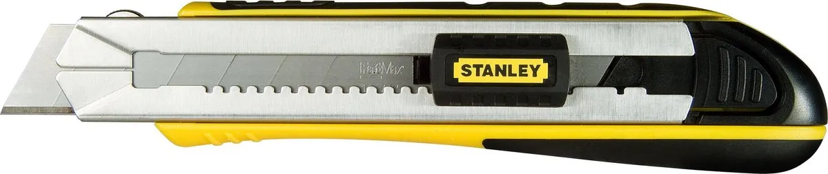 Stanley FatMax Afbreekmes 25mm - 4 Mesjes - Zwart/Geel