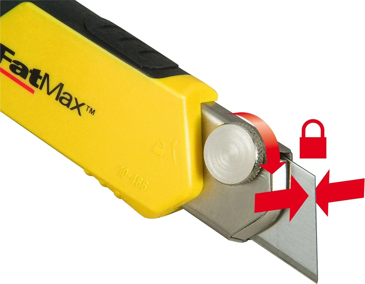 Stanley FatMax Afbreekmes 25mm - 4 Mesjes - Zwart/Geel