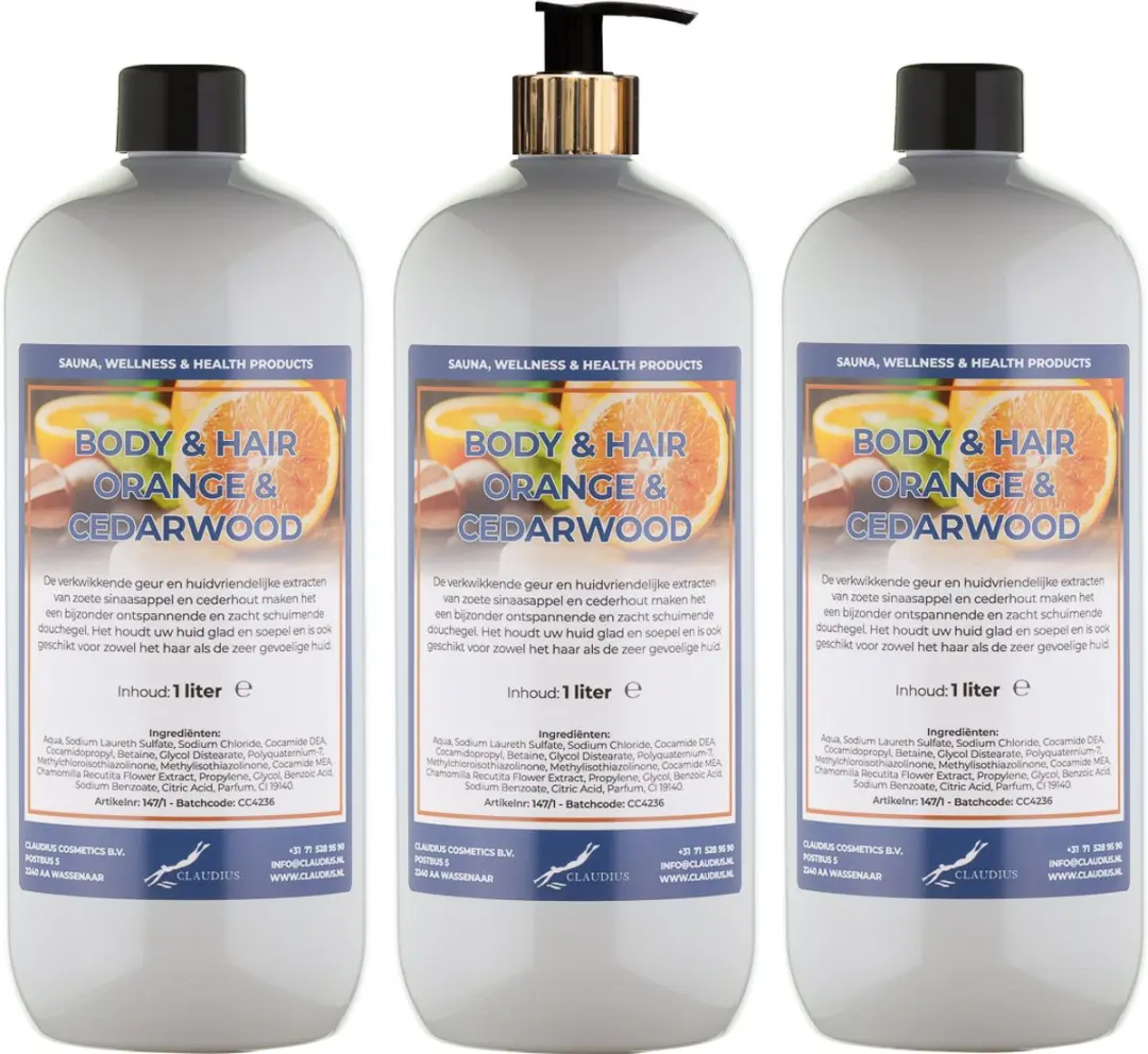 Splashbox Cosmetics Sweet Orange & Cedarwood Body & Hair 1L