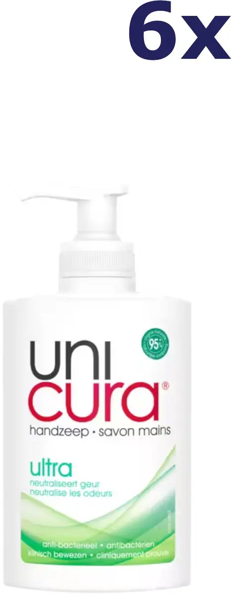Unicura Antibacteriële Handzeep 250ml - 6 Stuks