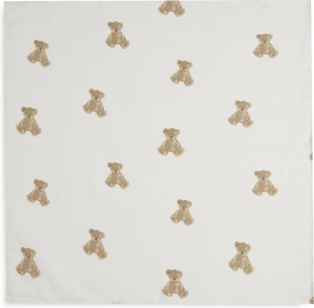 Jollein Hydrofiele Doek Teddy Bear Small 70x70cm - 3 Stuks