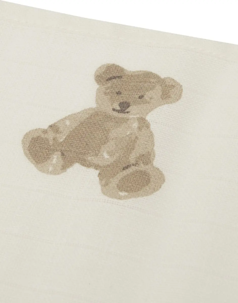 Jollein Hydrofiele Doek Teddy Bear Small 70x70cm - 3 Stuks