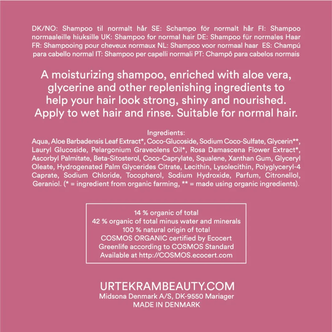 Urtekram Rozen Shampoo Normaal Haar 250ml