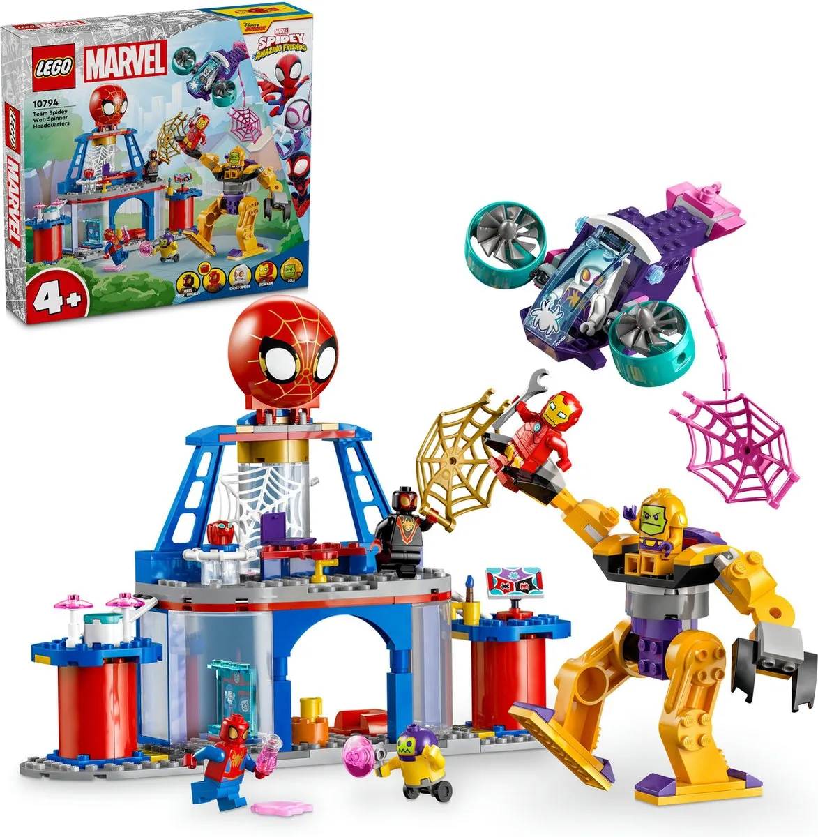 LEGO Marvel Team Spidey Webspinner Hoofdkwartier 10794 - 193 Stukken