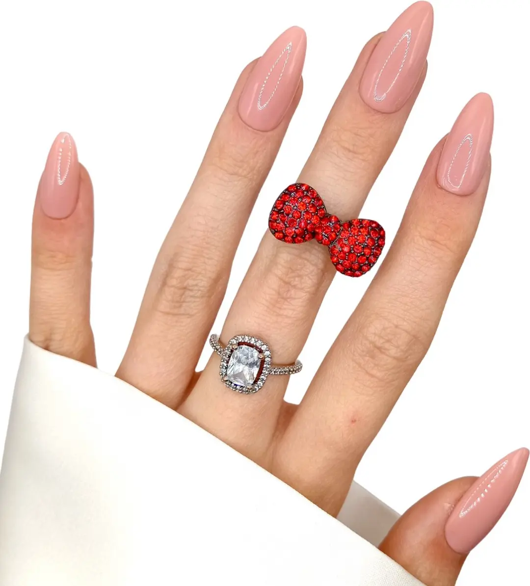 SD Press on Nails B-134 Plaknagels Nude - 20 Stuks