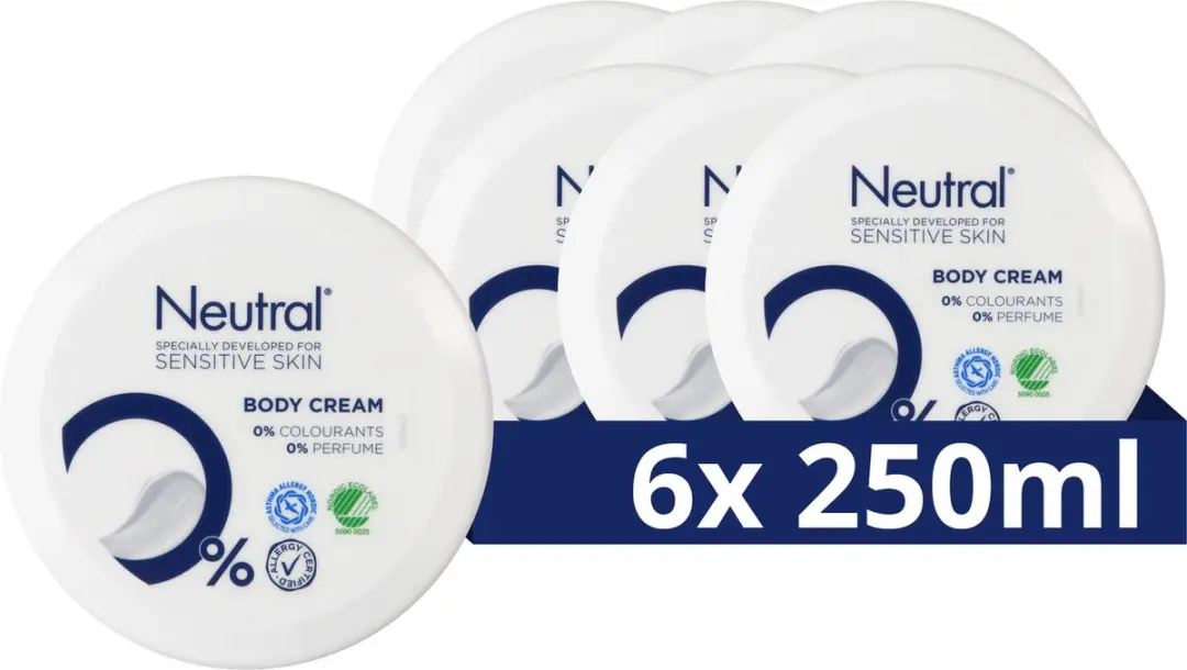 Neutral 0% Body Cream Parfumvrij - 6x250ml