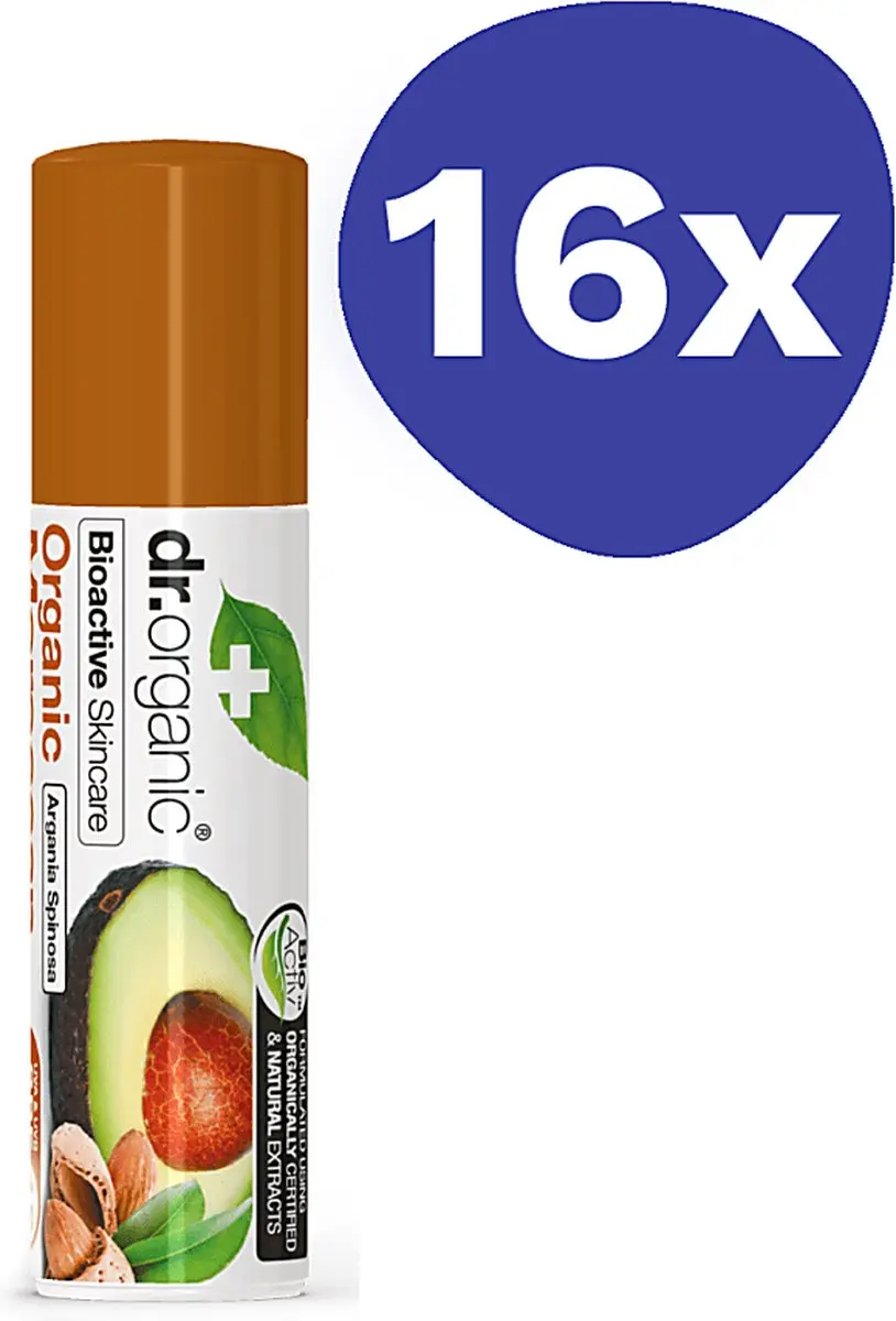 Dr. Organic Marokkaanse Arganolie Lippenbalsem - 16x5,7ml