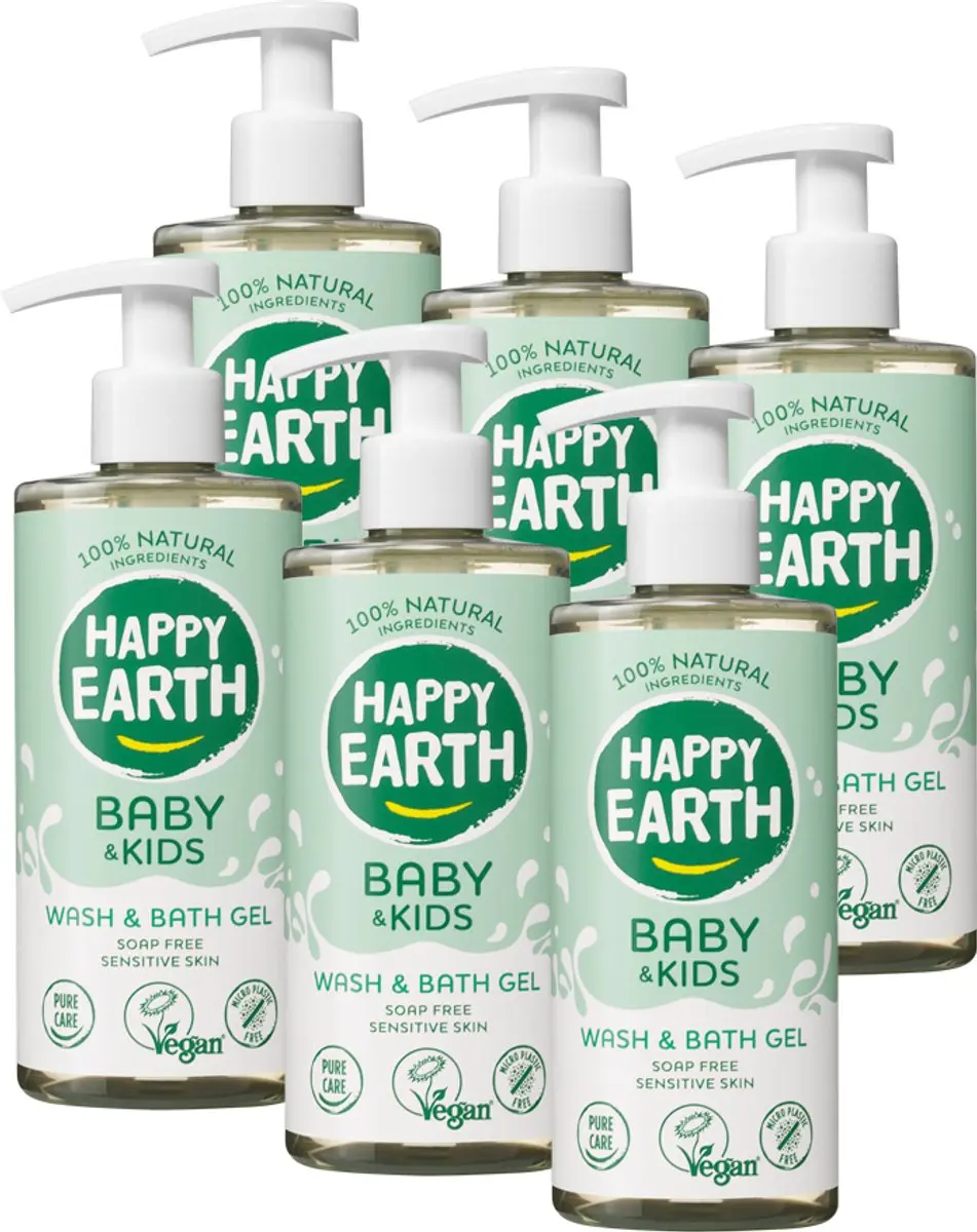 Happy Earth Was & Badgel Baby & Kids 6x300ml
