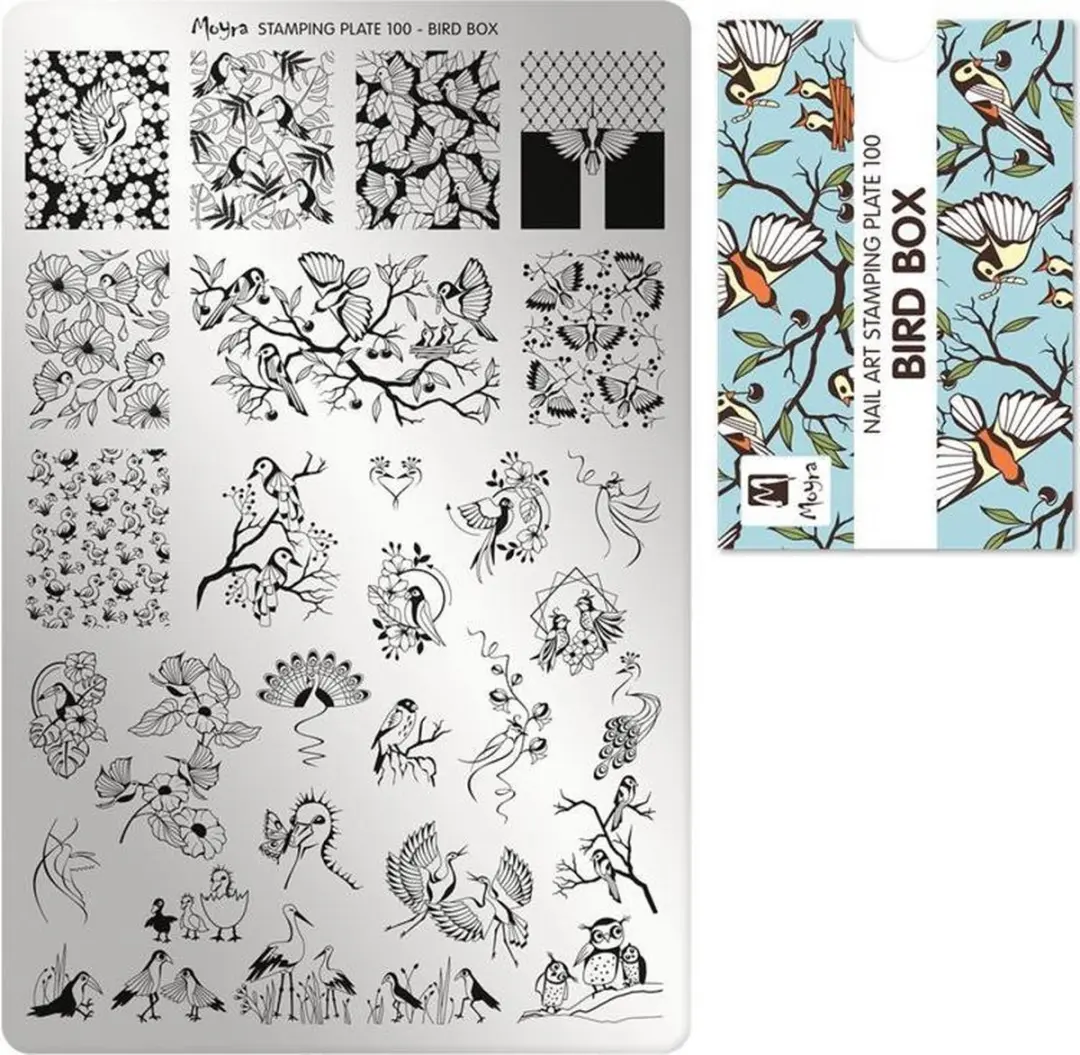 Moyra Stamping Plate 100 Bird Box - 55g