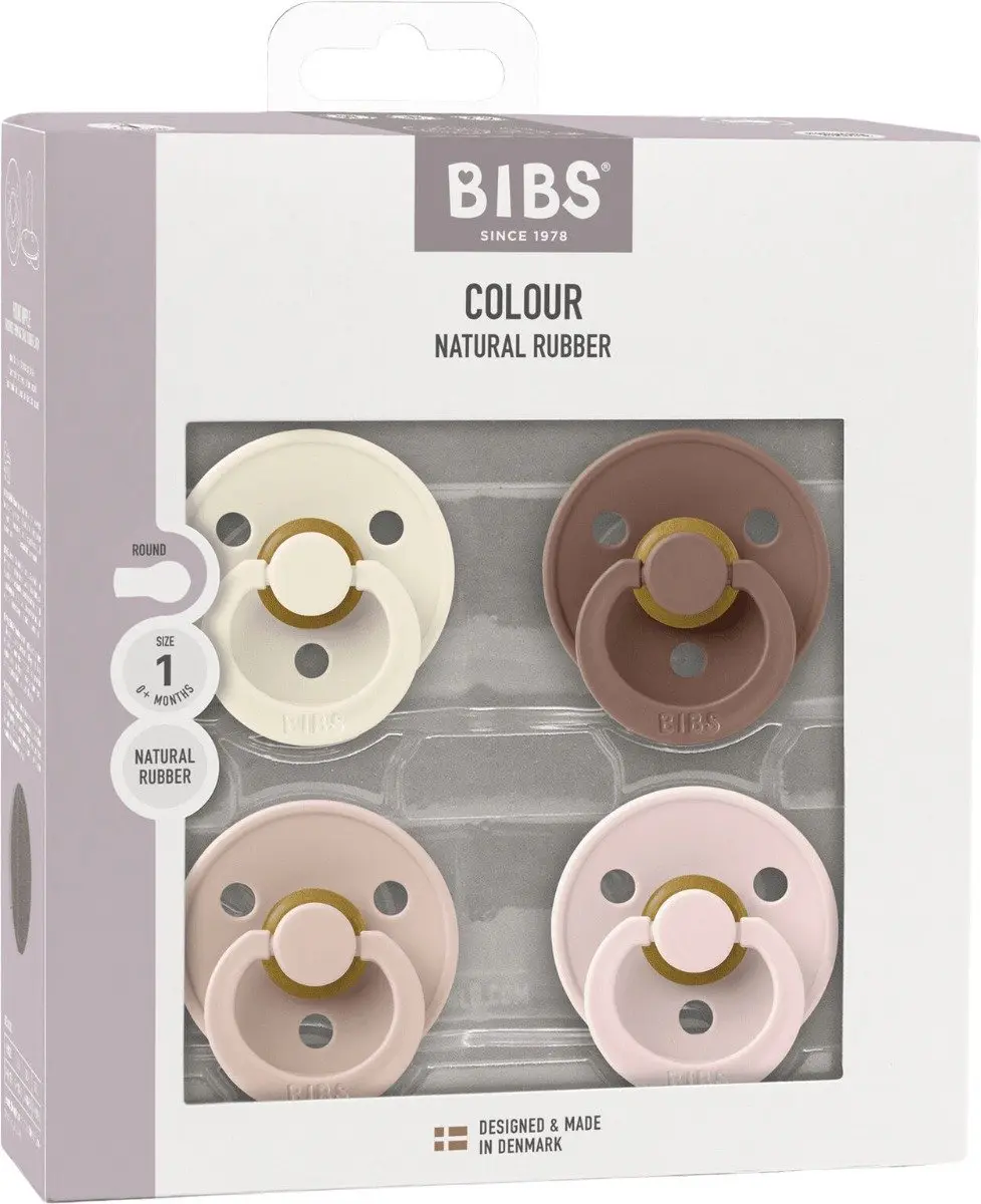 BIBS Colour Fopspenen - 4 Stuks - Maat 2 - Multicolor