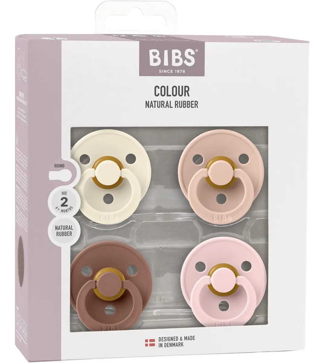 BIBS Colour Fopspenen - 4 Stuks - Maat 2 - Multicolor