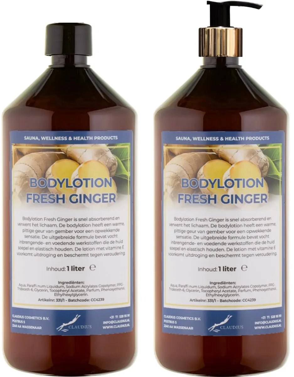 Splashbox Cosmetics Bodylotion Fresh Ginger 2 Liter