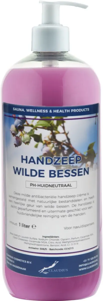 Splashbox Cosmetics Handzeep Wilde Bessen 1L