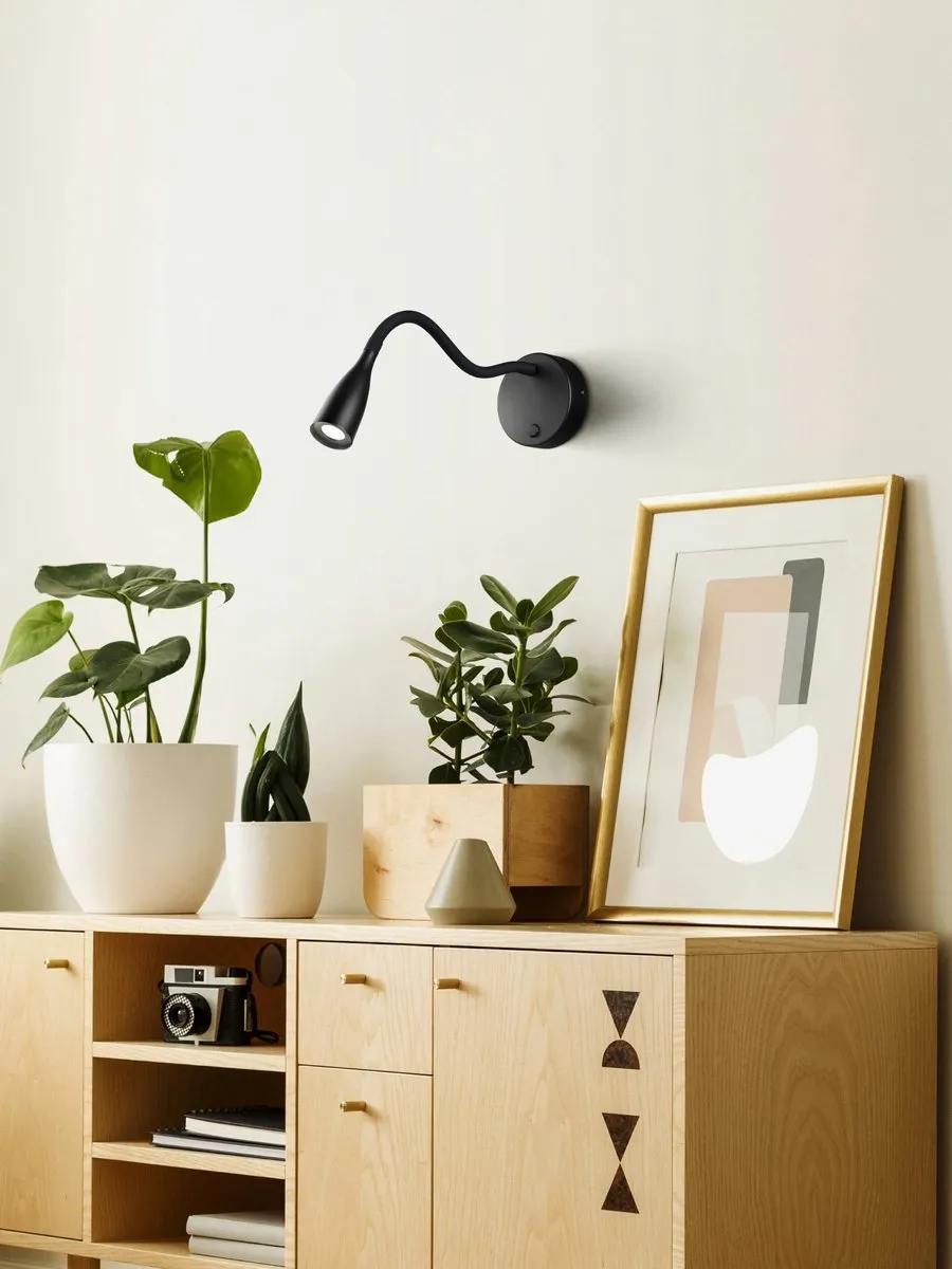 Eglo Olivandino Wandlamp LED 43cm - Zwart - afbeelding 6 van 6